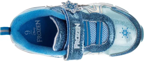 Miniatura 4 de Disney Zapatillas de deporte Frozen para niñas sin cordones con luz para correr bebéniña pequeña Púrpura tornasol