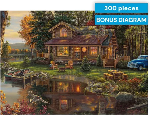 Miniatura 7 de Buffalo Games - Kim Norlien - Peace Like A River - Rompecabezas de 300 piezas para adultos - Piezas grandes y fáciles de sostener - Rompecabezas