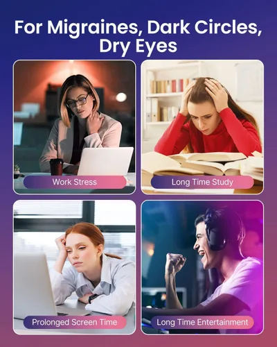 Miniatura 2 de RENPHO Eyeris 1 masajeador de ojos con calor, regalo de cumpleaños para el día del padre para marido, hombres y mujeres, apto para FSA, máscara