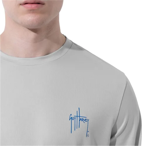 Miniatura 3 de Guy Harvey Camisa de protección solar de rendimiento de manga larga para hombre UPF 50+