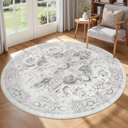Miniatura 46 de Alfombra de pasillo lavable de 2 x 6 pies - Alfombras de cocina con respaldo antideslizante vintage suave estilo granja, alfombra de entrada