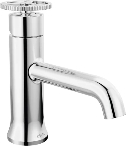 Delta Faucet Trinsic - Grifo de baño de un solo agujero, grifo de baño de una sola manija, cromado, grifo de lavabo de baño, tecnología de sello de