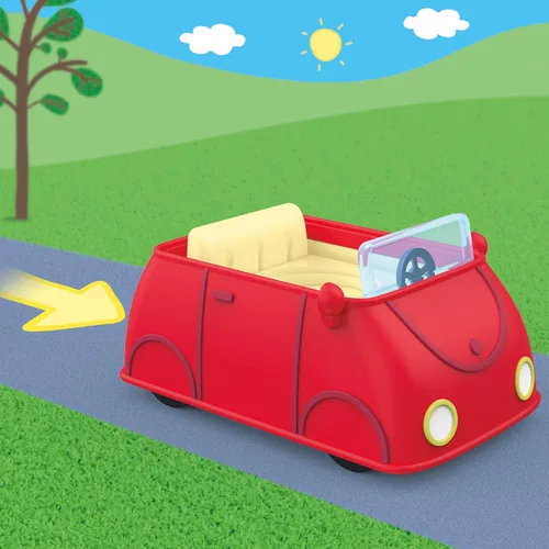 Miniatura 4 de Peppa Pig Peppa's Little Vehicle Playset para niñas y niños, incluye helicóptero, cámper y automóvil, y juego de 5 figuras, juguetes preescolares, a