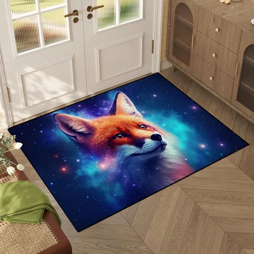 Miniatura 17 de Alfombra de Área Galaxia de 5' x 7', Dormitorio Sala de Estar para Niñas Niños Varones Alfombra Nebulosa Vórtex Tapetes Púrpura Azul Nube galaxy 1