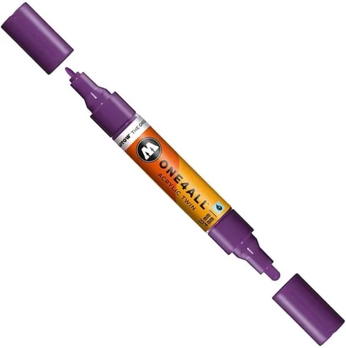 Miniatura 38 de Molotow ONE4ALL - Marcador acrílico de doble bomba, puntas de 0.059 in y 0.157 in, luz Amazonas, 1 cada uno (227.423)