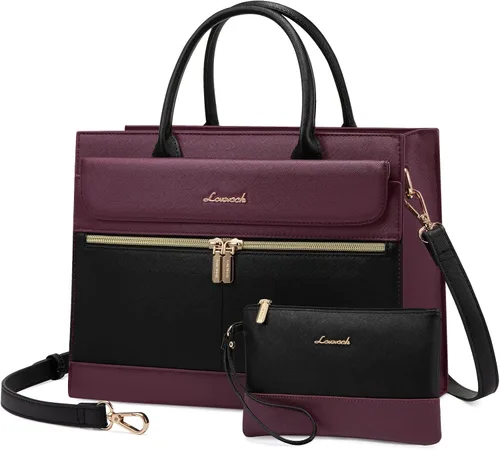 Miniatura 10 de LOVEVOOK Carteras y bolsos para mujeres, bolso de hombro de cuero bolso negro tipo tote, bolsos satchel y cruzados con asa superior para damas
