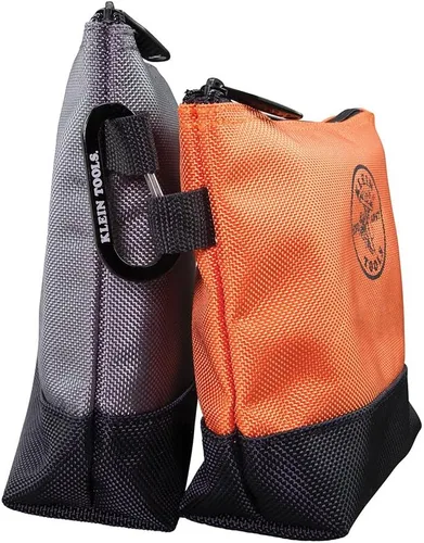 Miniatura 6 de Klein Tools 55470 - Bolsa utilitaria, bolsas de herramientas con cremallera de pie, tejido balístico resistente 1680d, parte inferior reforzada