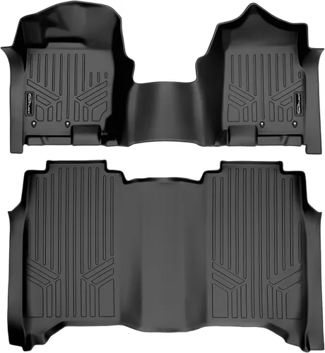 Miniatura 14 de SMARTLINER Alfombrillas de piso de ajuste personalizado para Nissan Titan 2004-2007