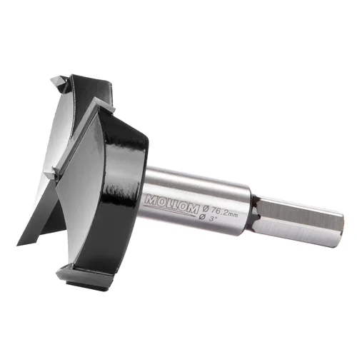 Miniatura 47 de Mollom Broca Forstner de 1/4" (6.3 mm) para carpintería precisa con un grosor de carburo YG8 duradero de 0.063 in, esta herramienta de corte