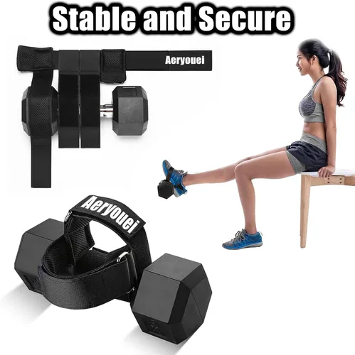 Miniatura 6 de Dumbbell Foot Attachment, Tibialis Trainer, Adjustable Ankle Weights, Leg Workouts at Home for Hip Flexors,Ankle Straps for Weight Lifting,Shin