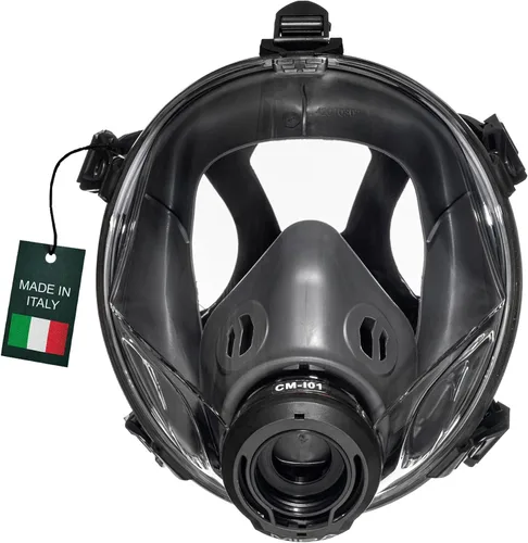 MIRA Safety CM-I01 Máscara de gas de cara completa de grado industrial con compatibilidad de filtro NATO de 40mm y diseño avanzado de válvula Cm-i01