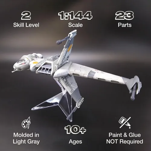 Miniatura 2 de MPC Star Wars: Return of The Jedi B-Wing Fighter (Snap) Kit de modelo a escala 1:144