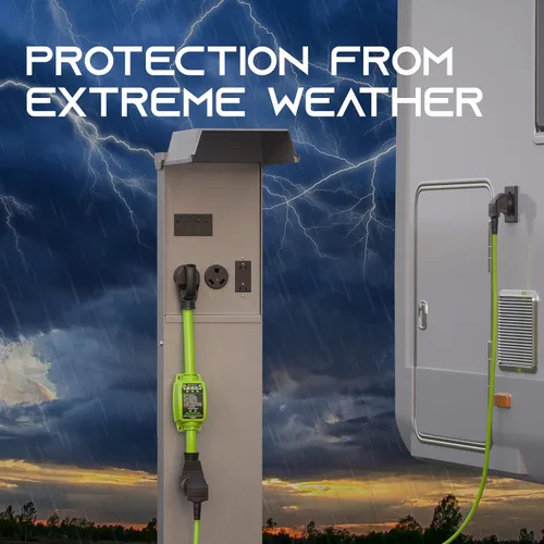 Miniatura 7 de GEARit Protector de sobretensiones RV de 50 AMP - Analizador de circuito, protector/monitor de voltaje con protección contra sobretensiones