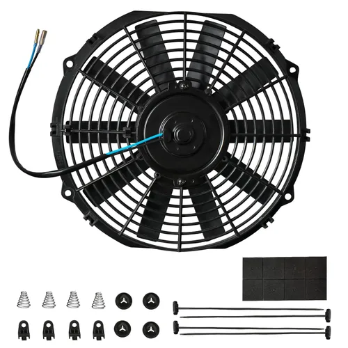 Miniatura 8 de mupera Ventilador de refrigeración de radiador eléctrico de alto rendimiento de 10 pulgadas, ventilador delgado universal mejorado (2026), conjunto