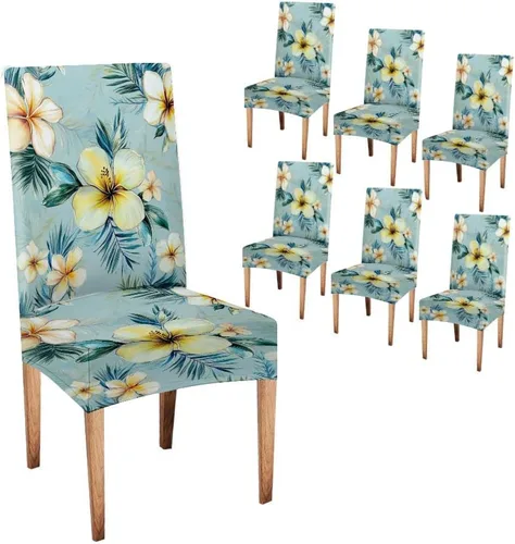 Miniatura 54 de CAPSCEOLL Fundas para Sillas De Comedor 4, Funda elástica para silla de comedor, lavable de elastano, fundas para sillas Parsons de cocina, Fundas