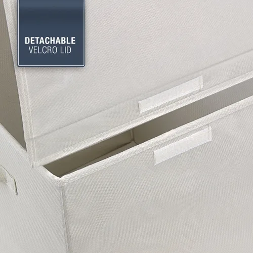 Miniatura 7 de Sorbus Baúl de juguetes con tapa abatible, almacenamiento plegable para niños, para guardería, sala de juegos, armario, organización del hogar