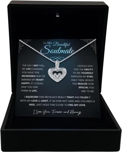 Miniatura 17 de TRYNDI Collar - Regalos para esposa del marido: Navidad, aniversario, ideas de cumpleaños; regalos románticos para ella