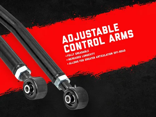 Miniatura 2 de Rough Country Juego de brazos de control X-Flex traseros para Jeep Wrangler TJ 97-06 - 11910