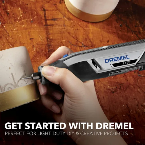 Miniatura 13 de Dremel Lite 7760 N/10 - Herramienta rotatoria inalámbrica de iones de litio de 4V, kit multipropósito de velocidad variable, carga USB, cambios