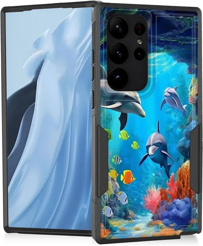 Miniatura 14 de Funda para Galaxy A14 5G, resistente de doble capa híbrida de policarbonato duro, goma suave, a prueba de golpes, funda protectora resistente