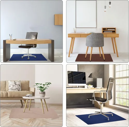 Miniatura 5 de Tapete para silla de oficina para sillas con ruedas, tapete antideslizante para silla de escritorio de oficina para pisos de madera dura, protector
