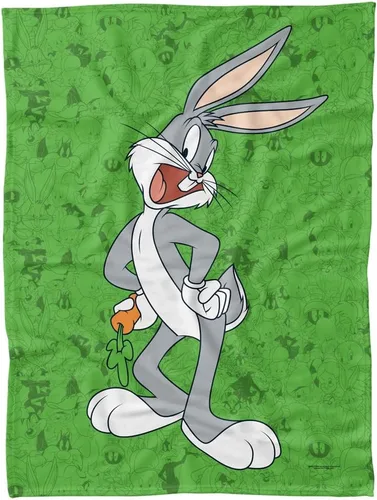 Miniatura 9 de LOGOVISION Looney Tunes - Manta de forro polar, 36 x 58 pulgadas, diseño de Bugs Bunny