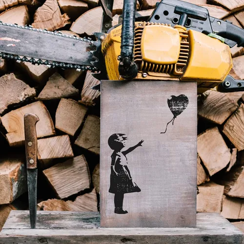 Miniatura 6 de Banksy Balloon Girl - Lienzo artístico, plantilla de graffiti