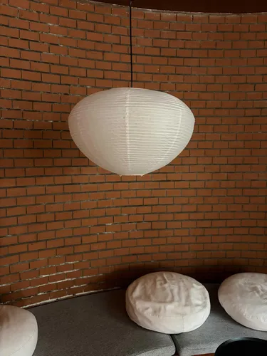 Miniatura 3 de Pantalla de lámpara de papel de 19.69 pulgadas, pantalla de lámpara de papel joya blanca, pantalla de techo plegable hecha a mano adecuada