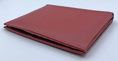 Miniatura 6 de Cartera de pasaporte de cuero genuino RFID, Rojo -, Cartera Rfid