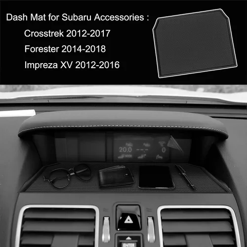 Miniatura 4 de Tapete para Subaru Impreza XV 2012-2016 Crosstrek Accessories 2012-2017 Subaru Forester 2014-2018 Cubierta interior antideslizante para tablero