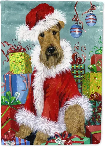Miniatura 148 de Caroline's Treasures PPP3097CHF - Pijama de Navidad con diseño de bulldog francés para colgar en la pared, poliéster, tamaño de casa, multicolor