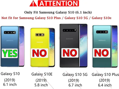 Miniatura 2 de Funda para Samsung Galaxy S10, con Protector de Pantalla HD [Probado contra Caídas de Grado Militar] Funda Protectora de Servicio Pesado Resistente
