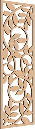 Miniatura 62 de 9 3/8"W x 24 3/8"H x 1/4"T Utica Decorativo Fretwork Madera Paneles de Pared, Abedul