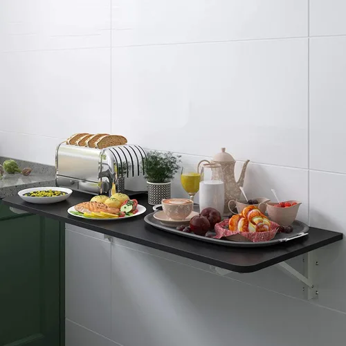 Miniatura 4 de Mesa plegable invisible para montar en la pared, mesa de comedor flotante de cocina, escritorio para ordenador portátil, escritorio para niños, 27
