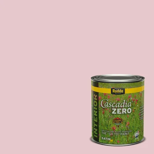 Miniatura 133 de Rodda Paint CASCADIA ZERO - Pintura satinada e imprimación para interiores en uno, 1 galón, Lady Flower Flor de señora