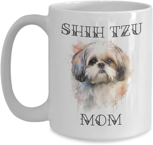Miniatura 5 de generic Shih Tzu - Taza para mamá de perro, regalo para mamá de perro, taza para mascotas, retrato de Shih Tzu en acuarela, regalos para madres