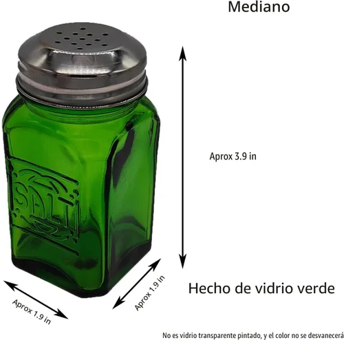 Miniatura 2 de Kerixi Salero y pimentero vintage (verde, mediano)