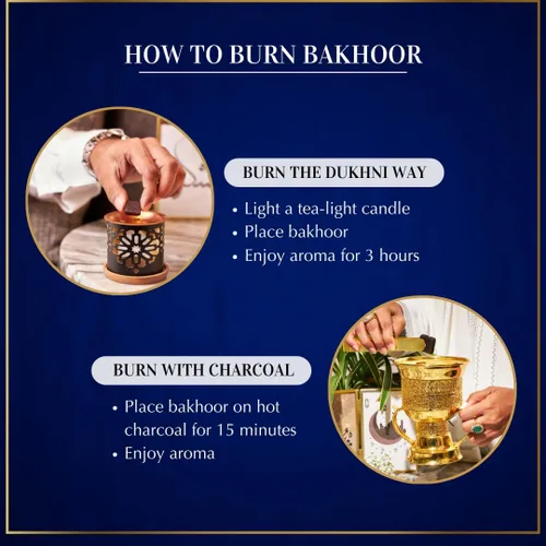 Miniatura 7 de Oud Bakhoor - Caja variada con quemador y aceite Ma'amoul Attar Set - 6 botellas x 0.2 fl oz