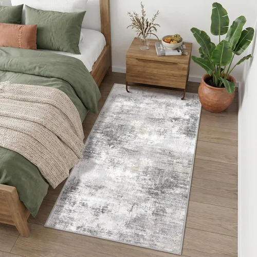 Miniatura 1016 de IOHOUZE Alfombra abstracta lavable de 3 x 12 pies para pasillos, antideslizante para cocina, camino de entrada de lana sintética para interiores