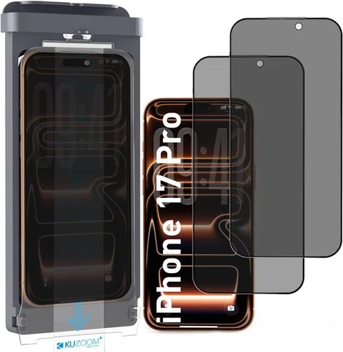 Miniatura 30 de KUZOOM Paquete de 2 protectores de pantalla HD para iPhone 17/16 Pro [6.3 pulgadas], alta definición claridad 9H+ vidrio templado, película