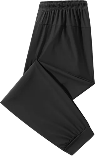Miniatura 2 de Oelise Pantalones deportivos para hombre con bolsillos con cremallera, pantalones rectos para hombre, pantalones deportivos para entrenamiento