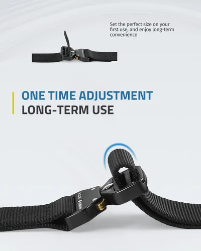 Miniatura 4 de FAIRWIN Tactical Belt, Work Belts for Men Military Webbing Riggers Web Belt Heavy-Duty Quick-Release Buckle