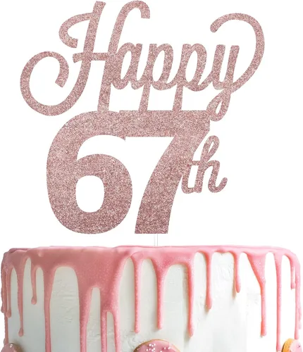 Miniatura 105 de LINGTEER - Decoración para pastel con texto "Happy Birthday 100", color negro