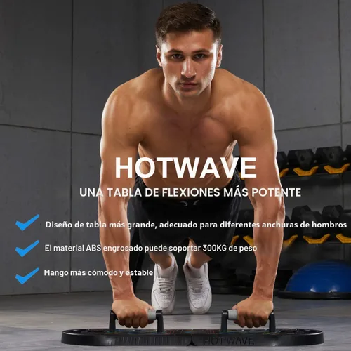 Miniatura 5 de HOTWAVE Push Up Board Fitness, Portable Foldable 20 in 1 Push Up Bar at Home Gym, Pushup Handles for Floor. Professional Strength Training Equipment