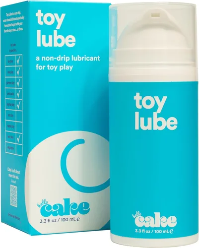 Hello Cake Toy Wonder, Lubricante personal grueso a base de agua para uso con juguetes para adultos, lubricante de gelatina antigoteo para hombres,