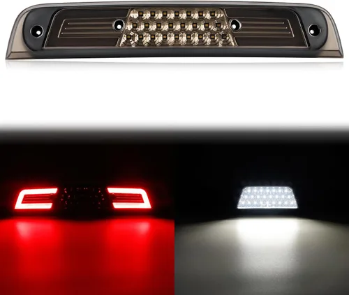 Tercera Luz de Freno LED Ahumada Compatible con RAM 1500 2019 2020 2021 2022 2023 2024 Luces de Freno Traseras de Montaje Alto 3ra (NO para modelo