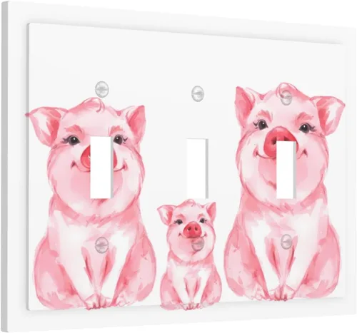 Miniatura 11 de Placa de pared decorativa con hojas de palmera tropicales de oro blanco, hoja de plátano, doble interruptor de luz de palanca decorativa, placa