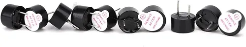 Miniatura 2 de 10 unids DC 3 V activa zumbador alarma electromagnética zumbadores piezoeléctricos activa alarma sonda industrial 0.354x0.236 in/0.354x0.217 in