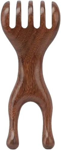 Miniatura 10 de OULIGET Herramientas de masaje Gua Sha de madera natural antiestática, herramienta Gua Sha facial de madera para ojos, herramienta de masaje manual
