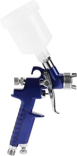 Miniatura 7 de pistola de gravedad para pintar, Mini spray neumático profesional 0.8/0.039 in boquilla para reparación de pintura de automóviles (H-2000A 0.031 in)